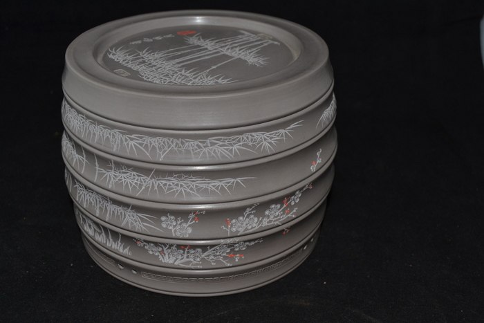 精品蟋蟀盆 南盆大师蒋泉林制 蛐蛐罐 铜钱竹节盆 雕刻盆 腰鼓盆