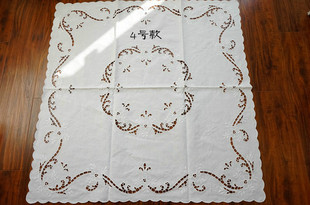 多款手绣桌布外贸出口意大利镂空扣锁台布盖巾万能盖布