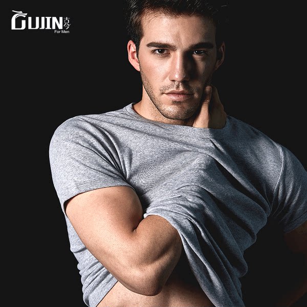 中华老字号 古今 纯棉 男式短袖T恤 天猫优惠券折后￥20包邮（￥35-15）圆领、V领多色可选