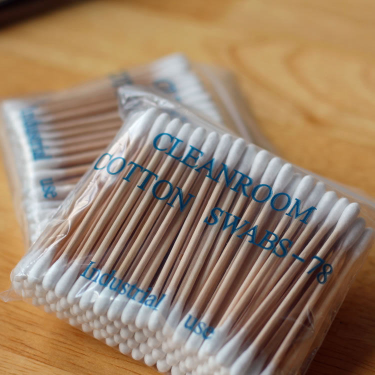 一次性无尘棉签 工业用双头木棒棉签 清洁工业电子小棉签