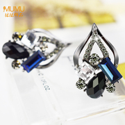 Mu-Mu-jewelry smiling Angels retro wild temperament female Japanese and Korean fashion earring earrings Korea hypoallergenic earrings