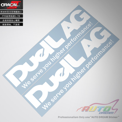 车贴纸mini改装DuelLAG贴花