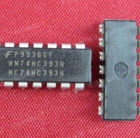 直插 74HC393 MM74HC393N 进口双4位二进制计数器芯片 可直拍