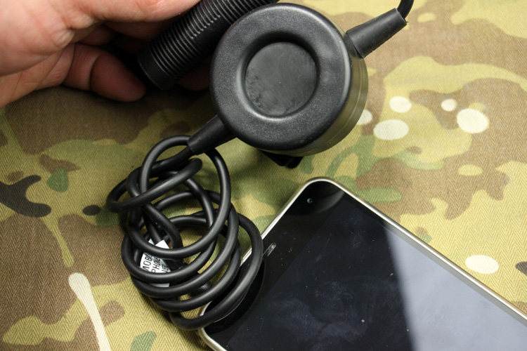 Z.Tactical 圆形PTT开关耳机发射键(BK)对讲开关PTT 手机用版