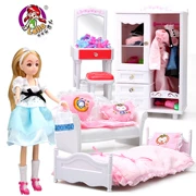 Le Jier Dream Room Dress Up Doll Set Gift Box Doll House Girl Toy Gift Gift - Búp bê / Phụ kiện