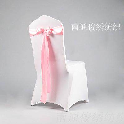 色丁布 10cm现货 直销绸缎椅背蝴蝶结 椅背纱 装饰 婚庆会议用品