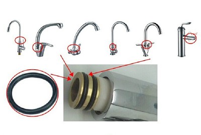 厂家直销厨房水龙头出水管密封圈 旋转龙头维修配件O型圈防水垫圈