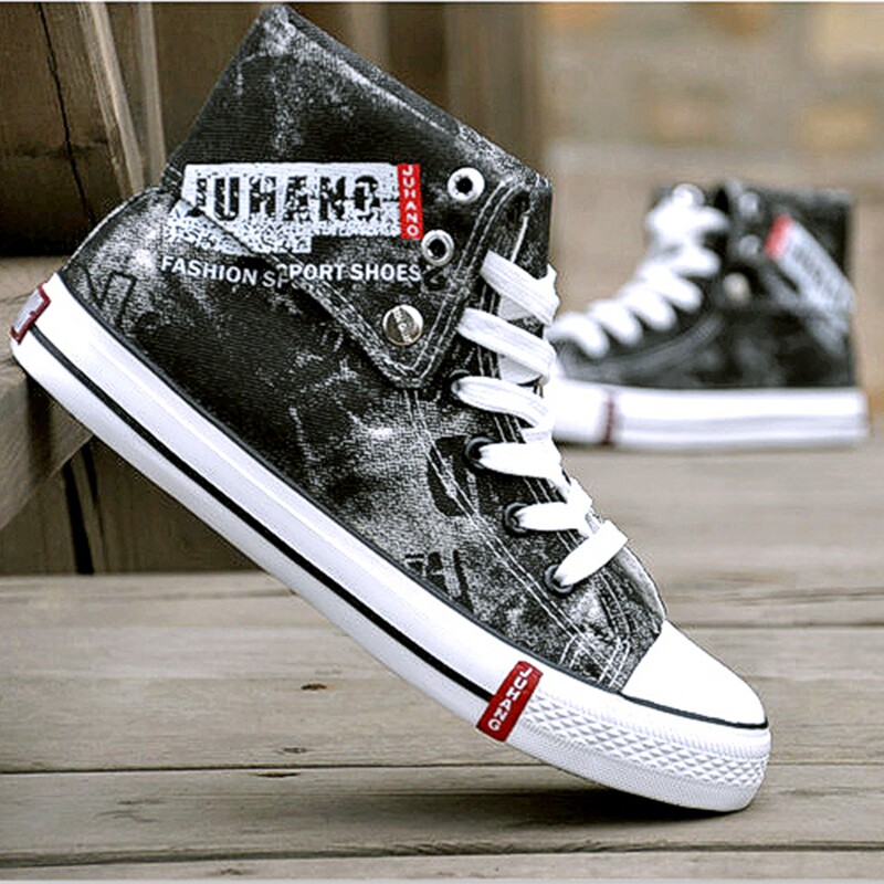 baskets homme - semelle caoutchouc - Ref 962521 Image 1