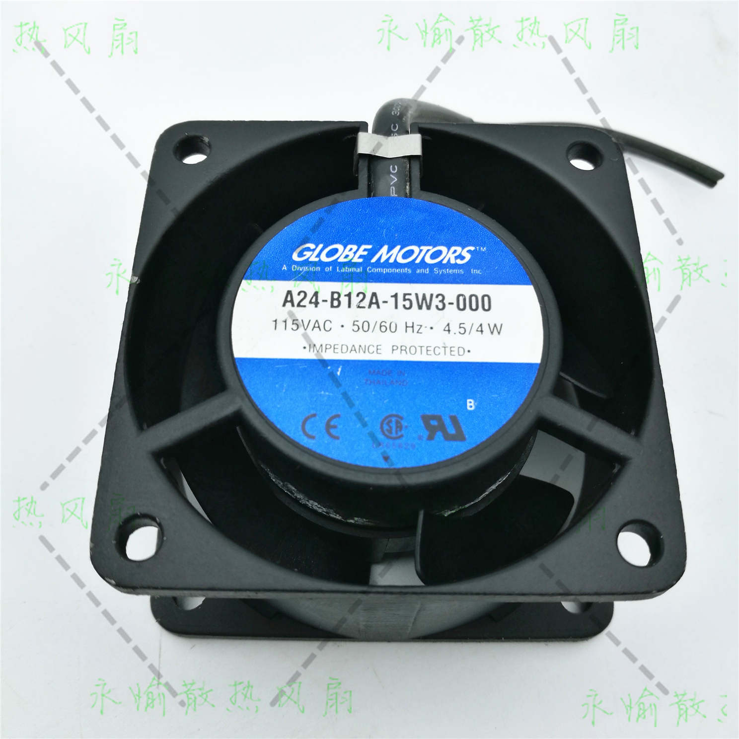 Globe Motors A24-B12A-15W3-000 6CM AC115V 6030 4.5W/4W 风扇