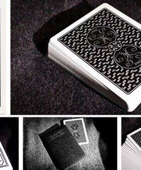 默默纸牌美国花切Bee橡果黑色背布纹1902 BlackAcorn Back扑克牌