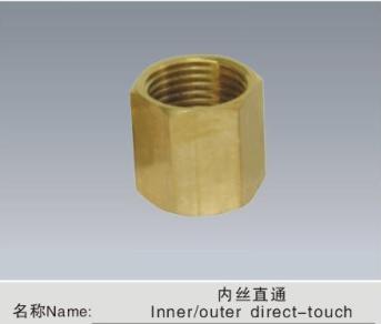 黄铜接头 1/2/3/4/6分1寸 内丝直通  双内丝接头  管古/直接 DN15