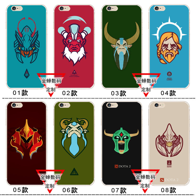 适用于华为dota2手机壳iphone7苹果14硅胶软壳12LU