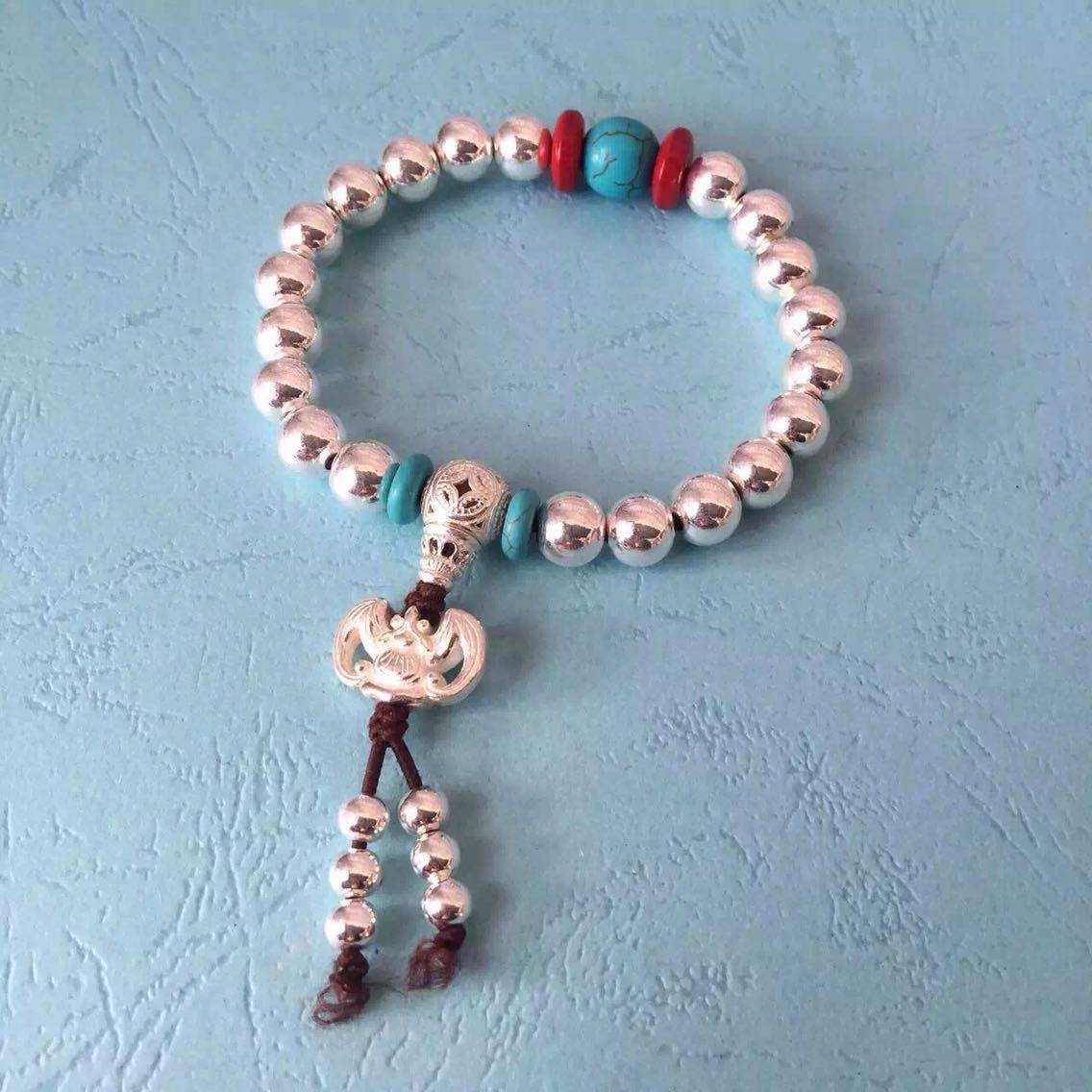 蒙古族银饰手链民主风时尚潮流手链