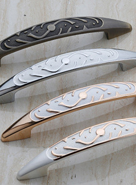 欧式象牙白衣柜拉手/现代简约橱柜抽屉拉手/白色柜门拉手柜门把手