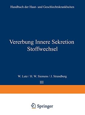 【预订】Vererbung Innere Sekretion Stoffwechsel