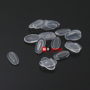 透明硅胶空心插入式鼻托 超软气囊瓜子式鼻托叶鼻垫气泡 眼镜配件