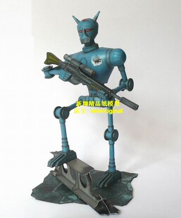 【新翔精品纸模型】科幻外星机器人士兵入侵者侵略者模型