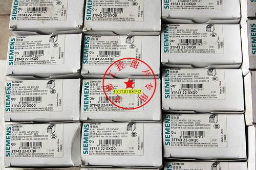 原装正品 西门子交流接触器  3TF4322-0XQ0 380V