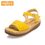 Safiya/Sophia and summer low with Candy-colored cow suede peep-toe comfort rhinestone Sandals SF52115017