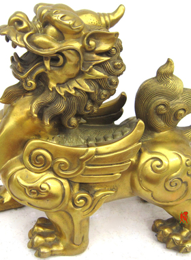 貔貅皮丘招财进宝风水摆件纯铜