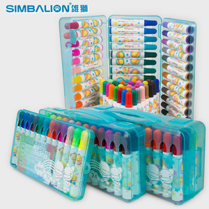 进口雄狮12色24色36色48色60色学生儿童绘画涂鸦水彩笔可水冼