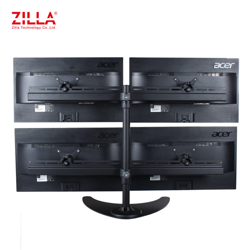 打折奇朗DT6-9E4四屏桌面液晶支架旋转/升降/多屏/万向/监视器架