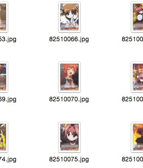 WS 黑白双翼 卡牌 魔法少女奈叶剧场版1&2AS 红色U卡