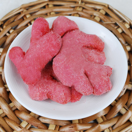 湖南特产自制红姜坨块咸甜爽口味干红，姜块办公室零食200克