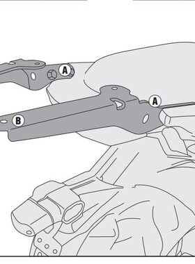 意大利GIVI 川崎Versys650改装配件 异兽650尾箱支架 2015-2023款