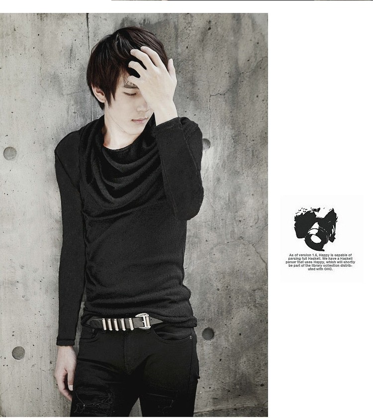 非主流另类发型师夜店长袖T恤