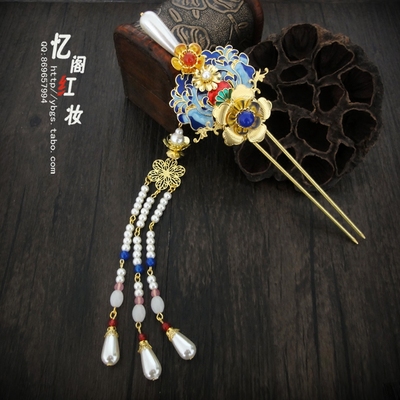 【忆阁红妆】古装唐代珍珠钗头饰