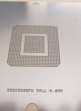 XBOX360 GPU 芯片植珠 植球钢网 BGA钢网 0.6MM 80*80 90x90mm