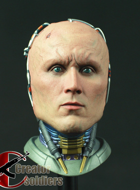 森哥 1:4 墨菲 正版EB ENTERBAY机械战警HD1012 铁甲威龙头雕