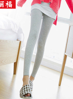 灰色打底裤女外穿春秋薄款2023夏季新款韩版百搭显瘦修身小脚九分