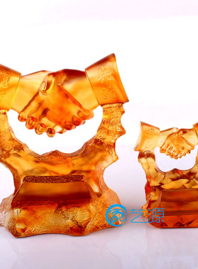 琉璃时尚风商务办公桌刻字名片座