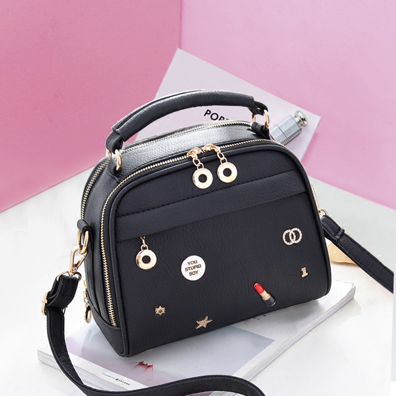 Ms. Small bags 2019 Korean Edition fashion New handbag Versatile Personalized bag Mini Single Shoulder Satchelin the Leather/Lady bags/Men's bag, Ms. bags  category - from Buy2taobao.com to provide professional Taobao agent buy service