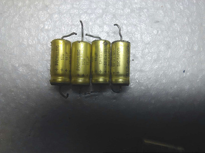 拆机 SIC-SAFCO 63V 15UF 金装 轴向发烧电容