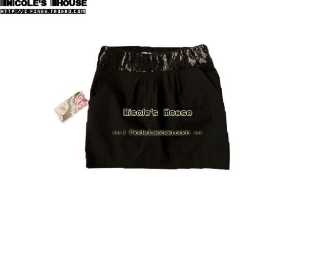 za～ 亮片腰际 包臀 小短裙