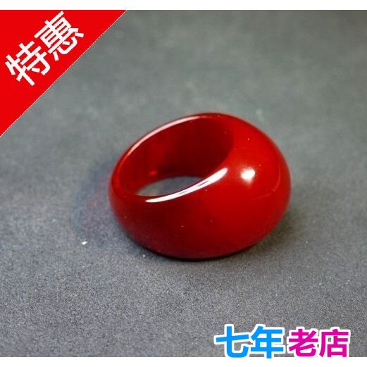 中东古董贵族车厘红色蜜蜡情侣戒指指环女时尚饰品特价正宗现货
