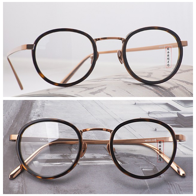 round titanium eyeglass frames