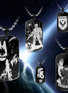 军牌风配饰挂件项链