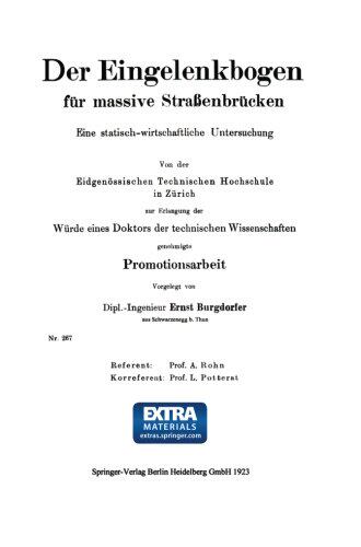 【预订】Der Eingelenkbogen Fur Massive Stras...