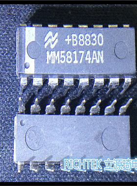 MM58174AN MM58174 NS 封装DIP16 全新进口原装现货 可直拍 出样