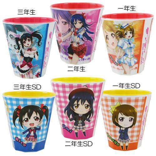 日单正版散货【Love Live!】lovelive 妮可 树脂密胺PVC水杯周边
