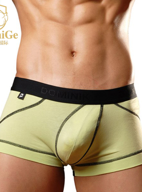 DOMINIK杜米尼克男士棉质中腰平角内裤男裤头Y型囊袋内裤衩男裤头