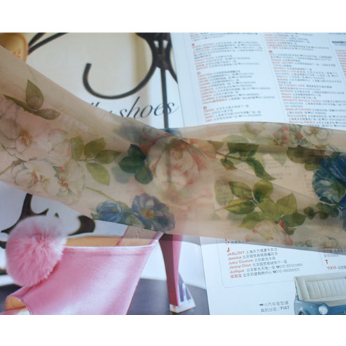 韩版清新水彩印花连裤袜 植物花卉超薄丝袜