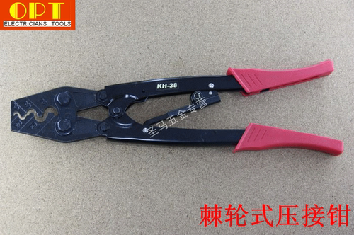 进口【台湾OPT】KH-38 棘轮式裸端子压线钳(5.5-38mm2)