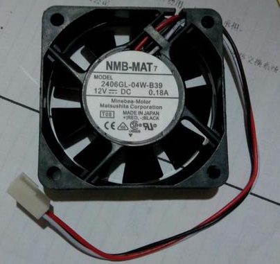 NMB 2406GL-04W-B39 12V 0.18A 三线带信号检测 60*60*15轴流风扇