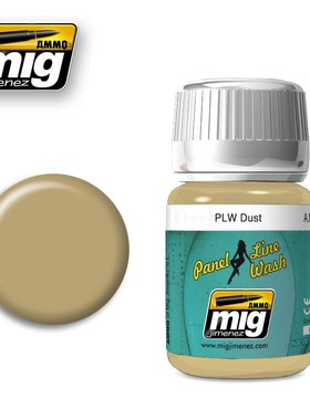 钢铁苍穹 AMMO MIG 1620 战机专用尘土色渍洗渗线液 35毫升