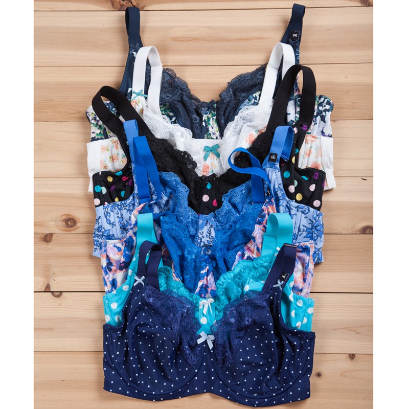 立体蕾丝边花朵大罩杯文胸